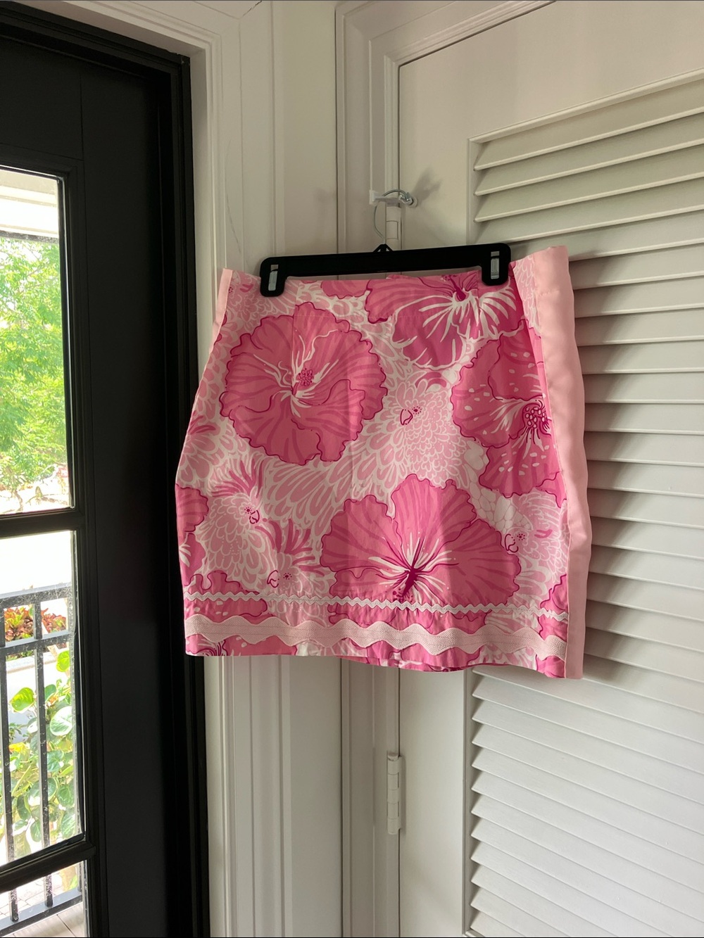 Lilly Pulitzer Pink Floral Print Mini Skirt